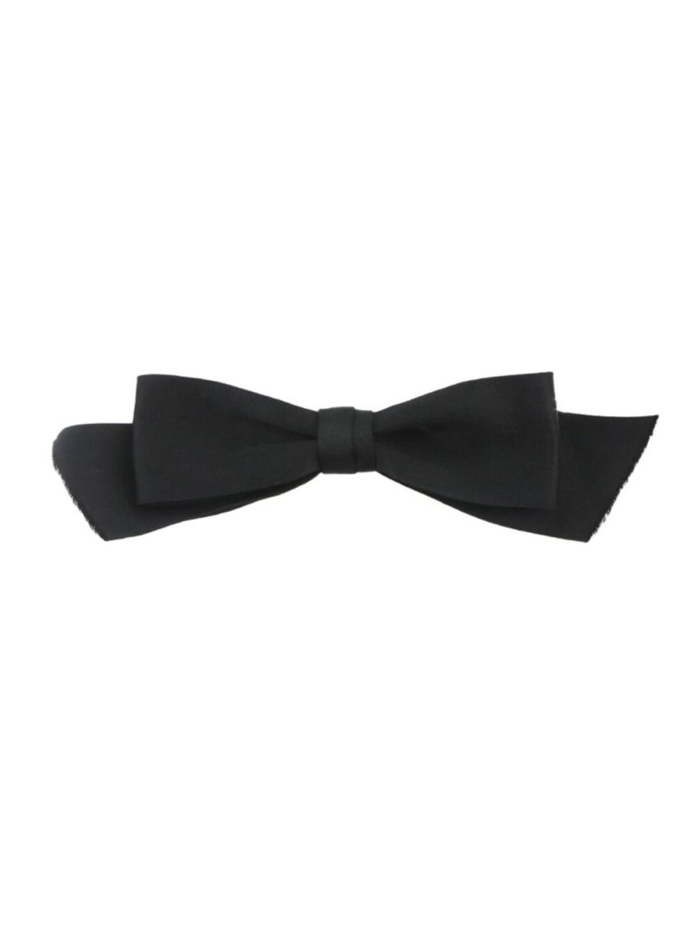 Chanel Ribbon Brooch Satin Black Vintage
